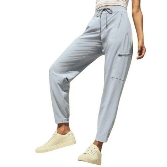 Athleta Light Blue Track Pants - Picture 1 of 12